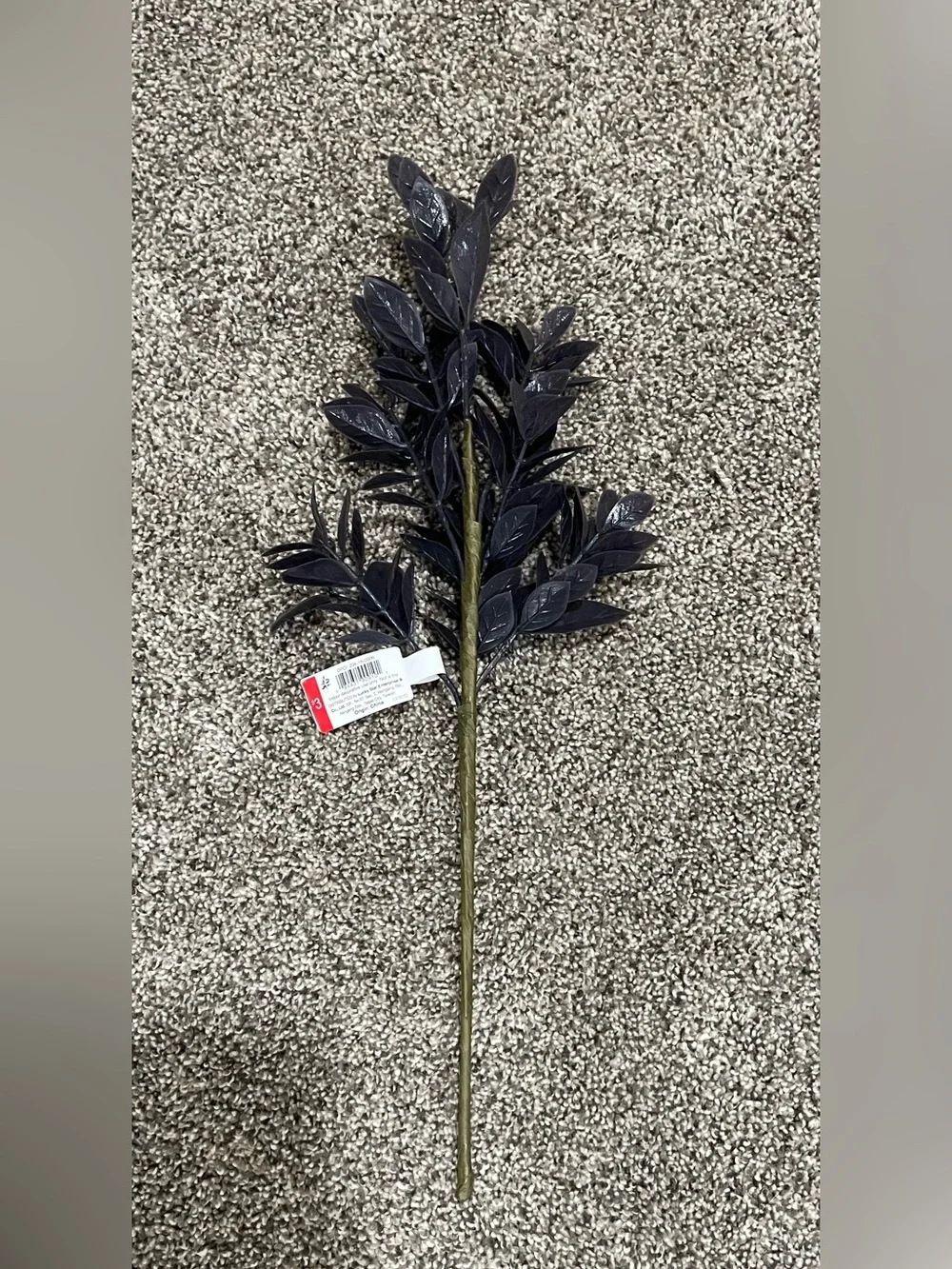 Target Faux Leaf Stem in Deep Purple